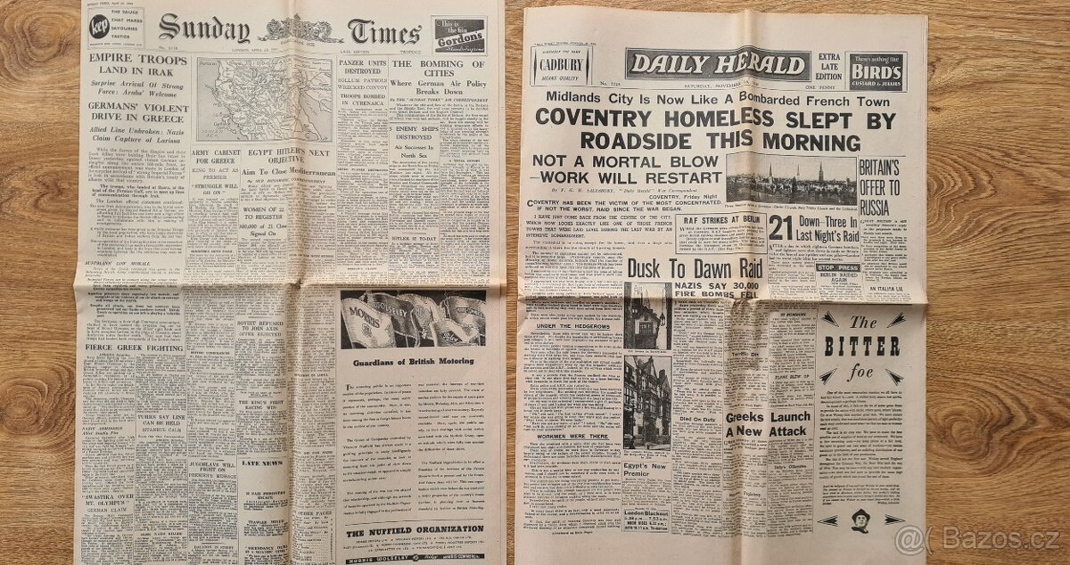 Historické anglické noviny - 5