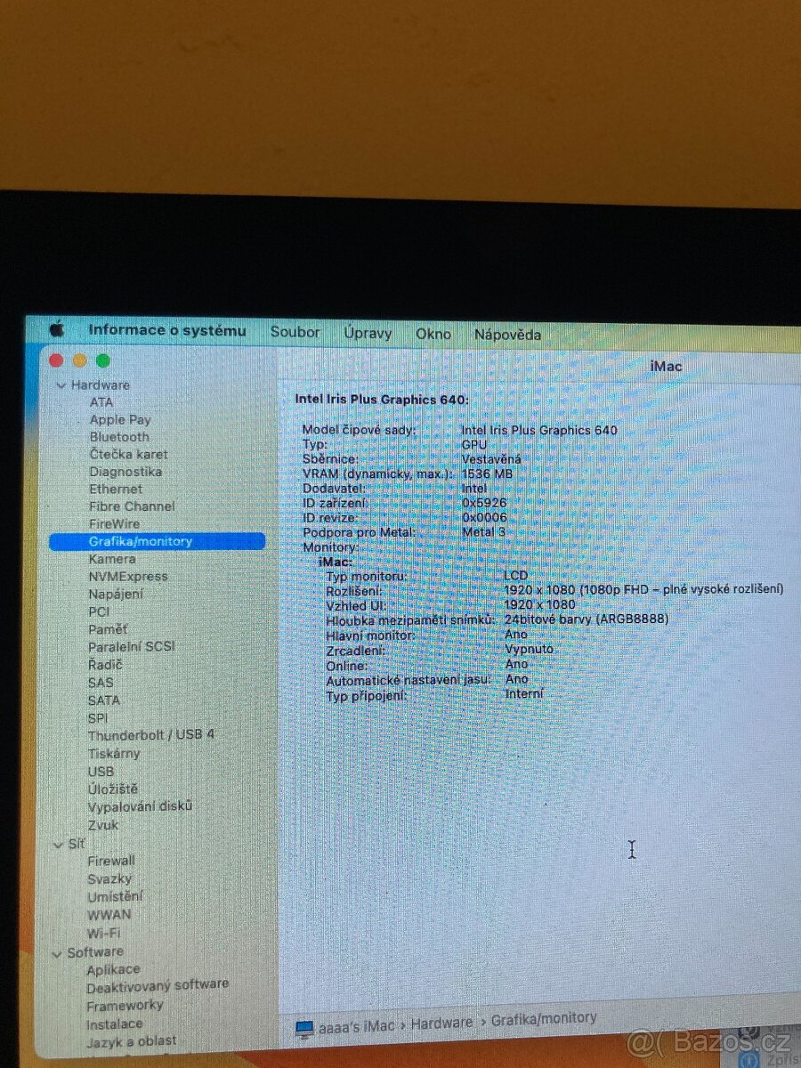Počítač Apple iMac 21.5"/I5 2.3GHZ/16GB RAM - 5