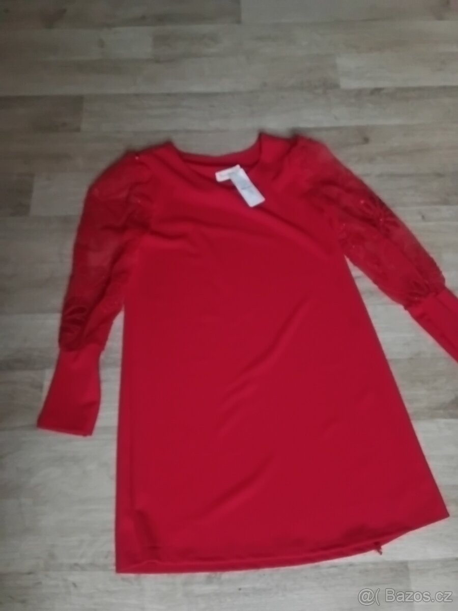 NOVÉ ŠATY ČERVENÉ M MILADY - 5