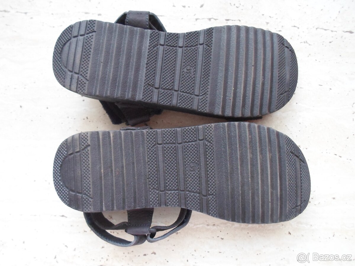 Modré boty sandály kožené - 35 - 5