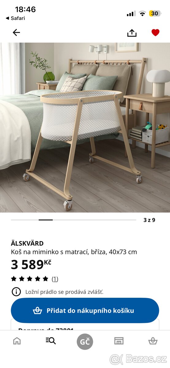 Postýlka, koš pro miminko - 5