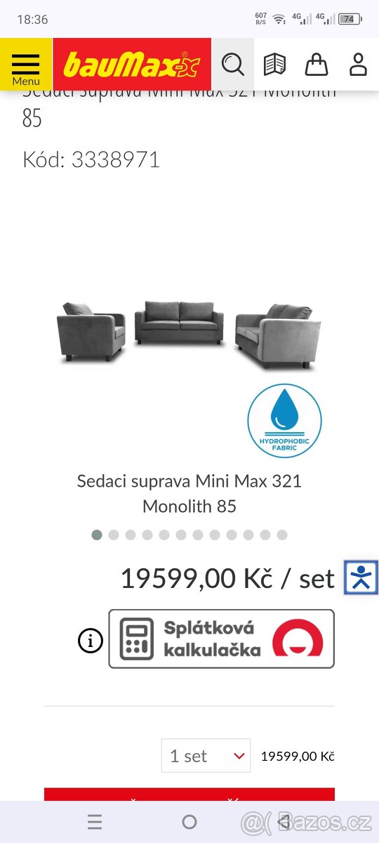 Sedací set 3kusy - 5