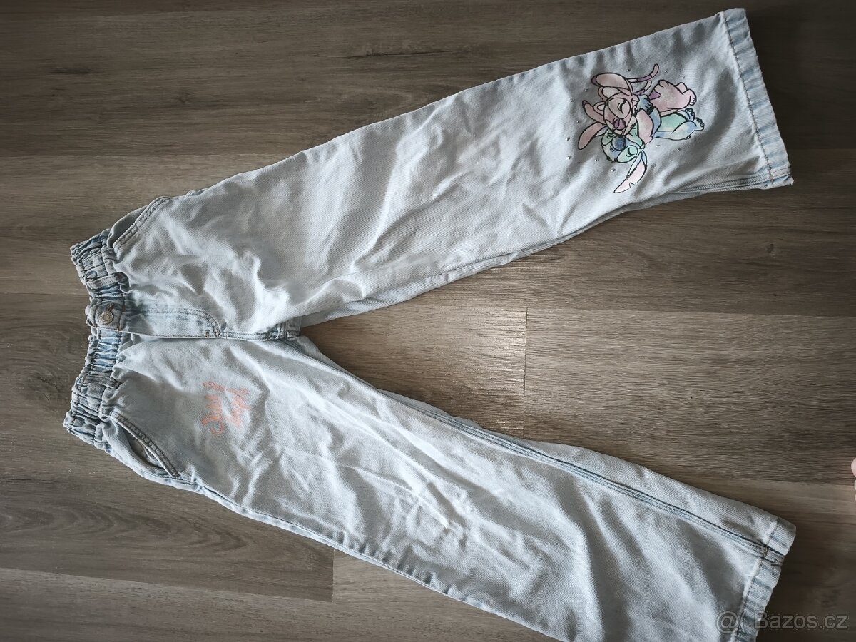 Džíny HM Stitch dětské holčičí - 5