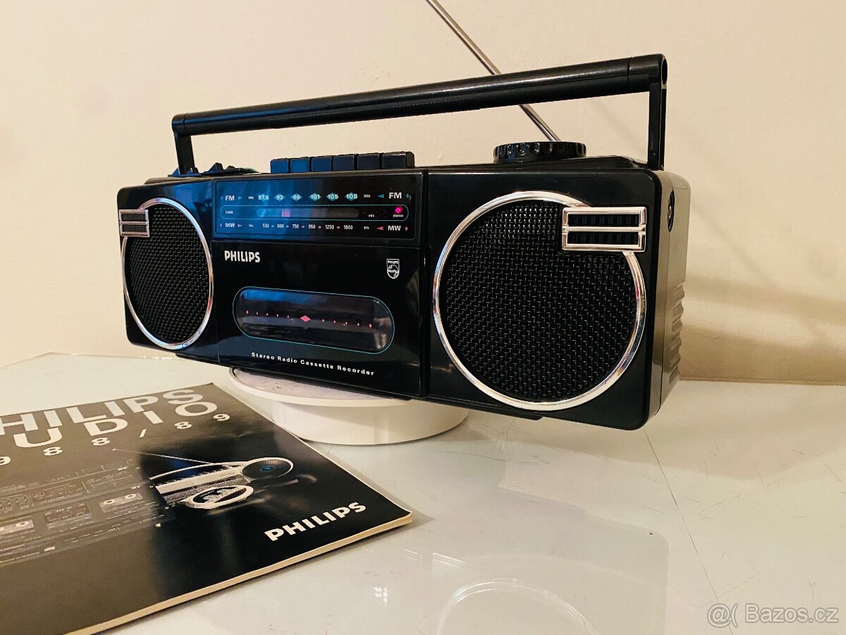 Radiomagnetofon Philips D 8090, rok 1988, REZERVACE - 5
