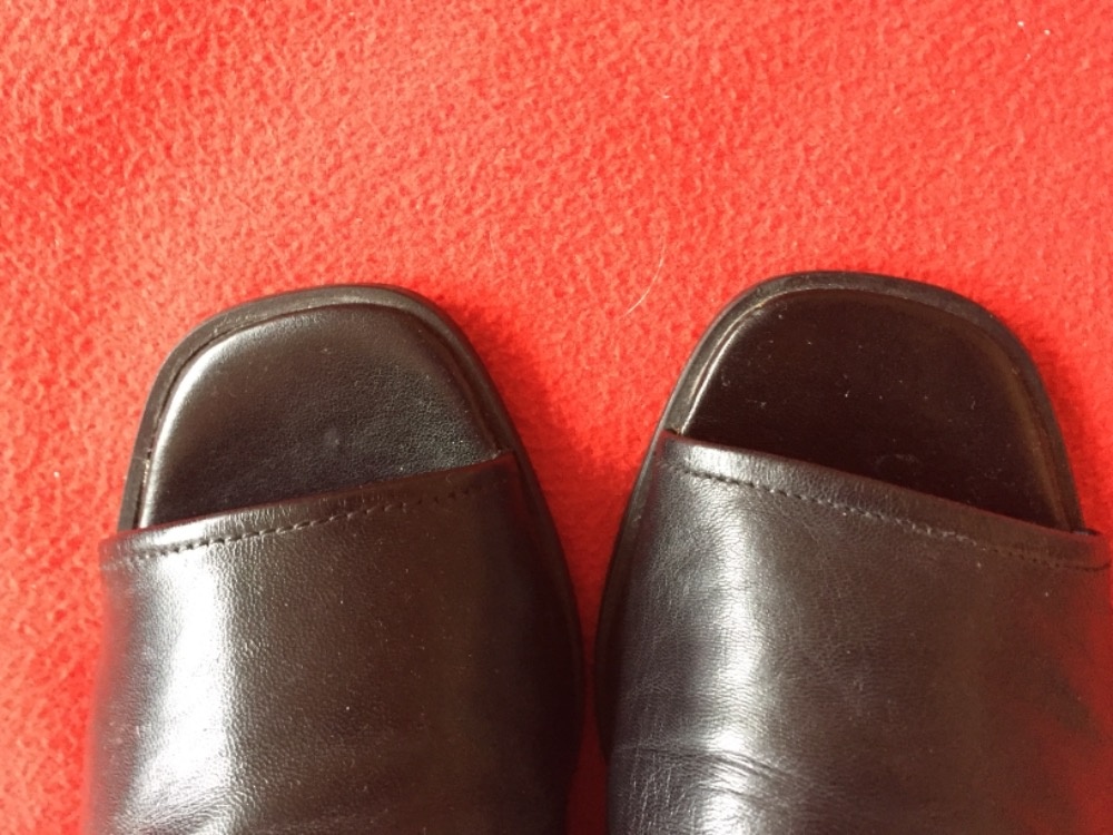 Černé značkové sandály kůže - NOVE vel. 39 - 5