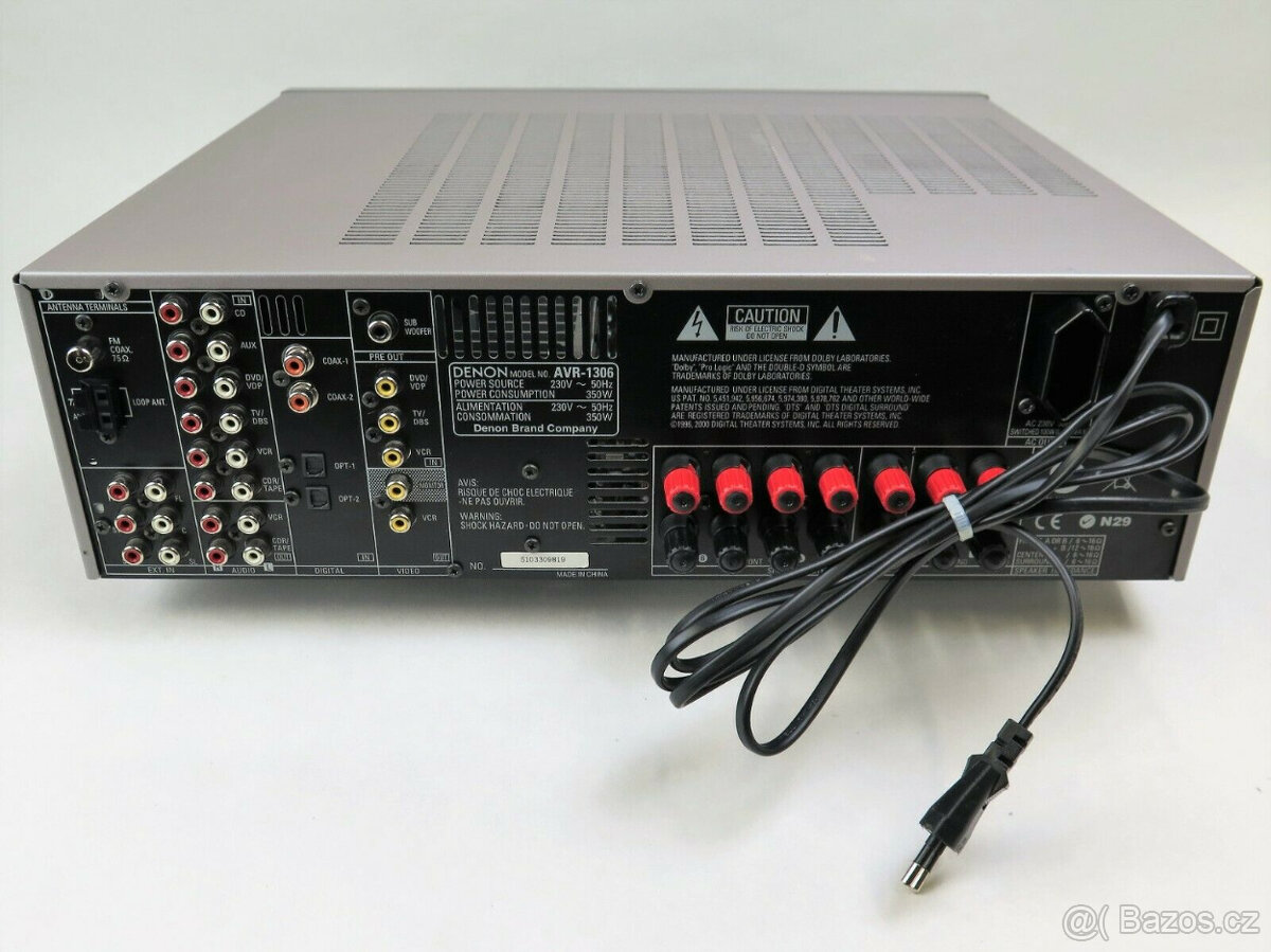 Denon AVR-1306 DTS 5.1 AV Reciever, DO, návod - 5