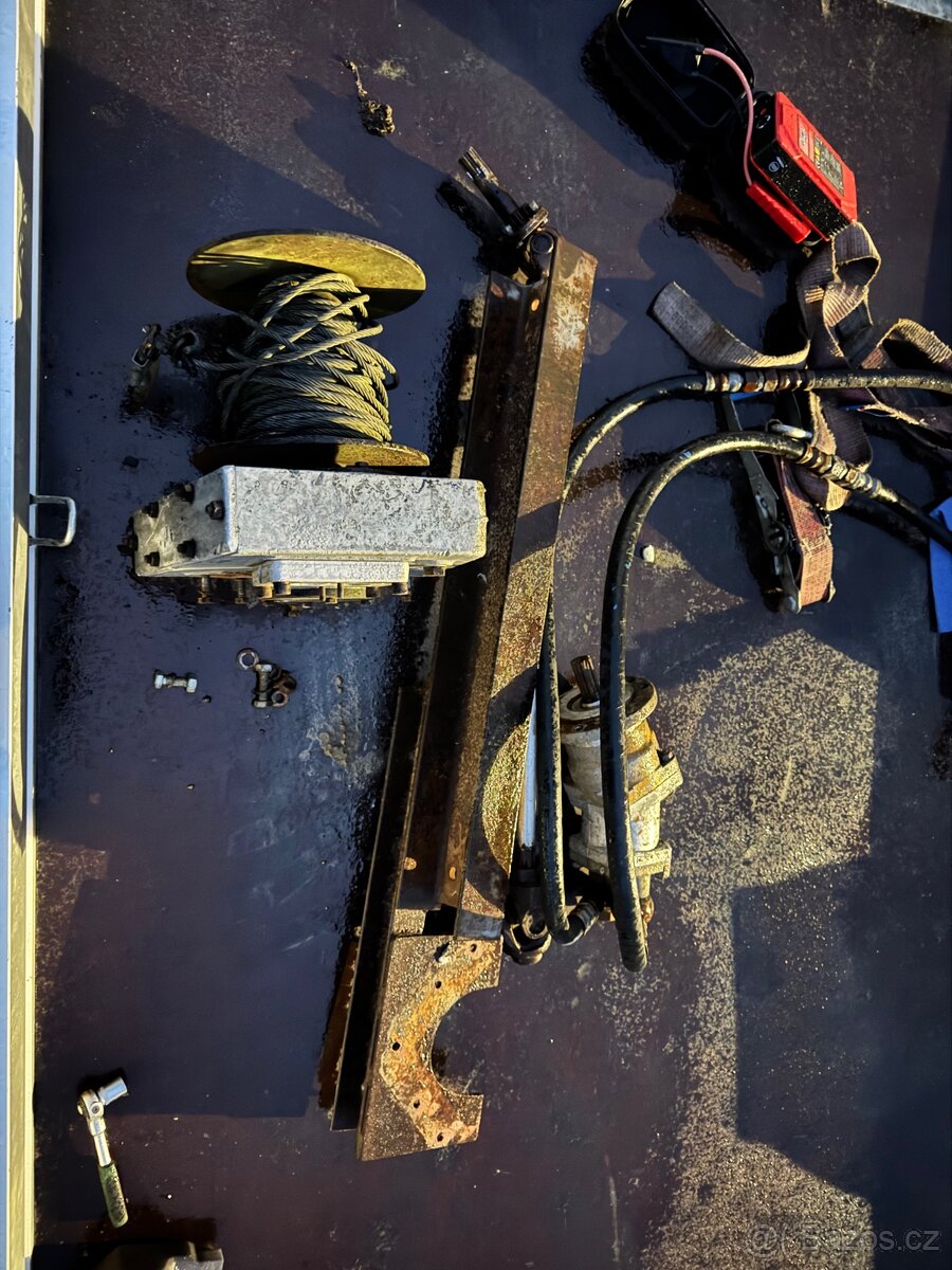 Hydromotor, naviják na traktor domácí výroby, malotraktor - 5