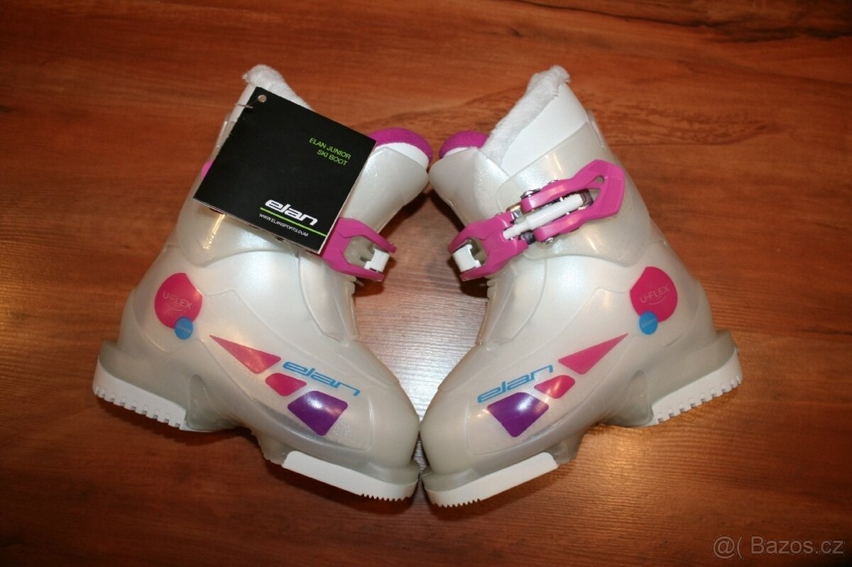 divcí lyže Atomic 70 cm , lyžaky Elan - 5