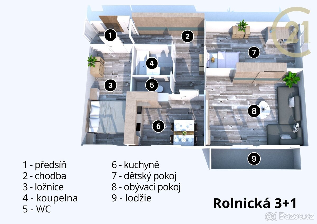 Prodej bytu 3+1 na ulici Rolnická - 5