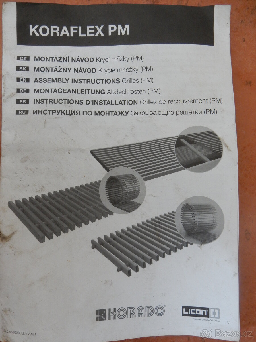 Krycí mřížka KORAFLEX PM hliníková stříbrná 328mmx3m - 5