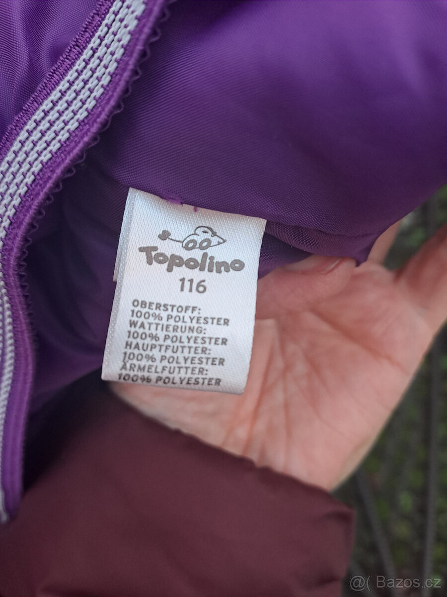 Lyžařská bunda TOPOLINO vel.116- jako nová - 5