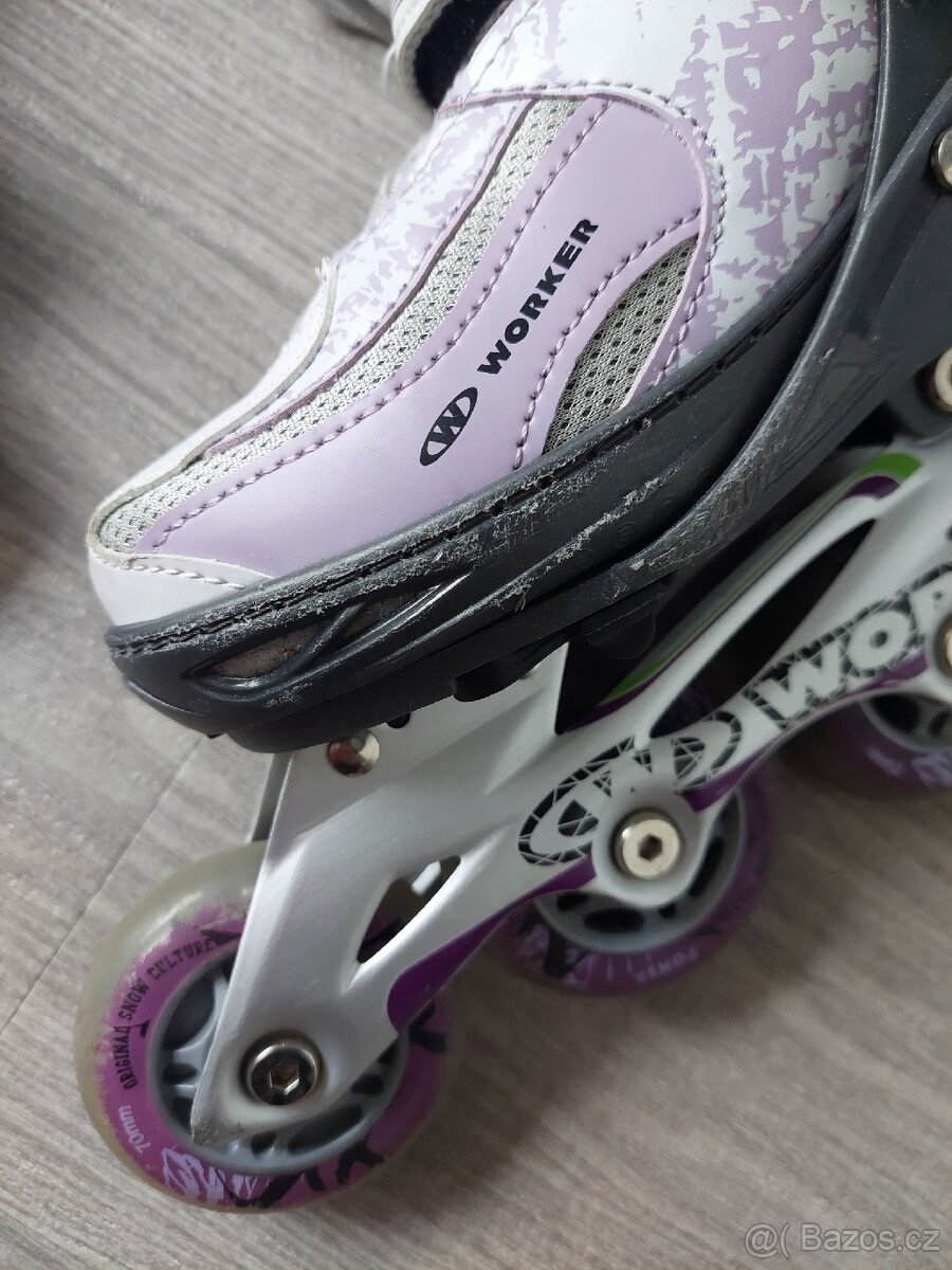 Dětské dívčí inline brusle - 5