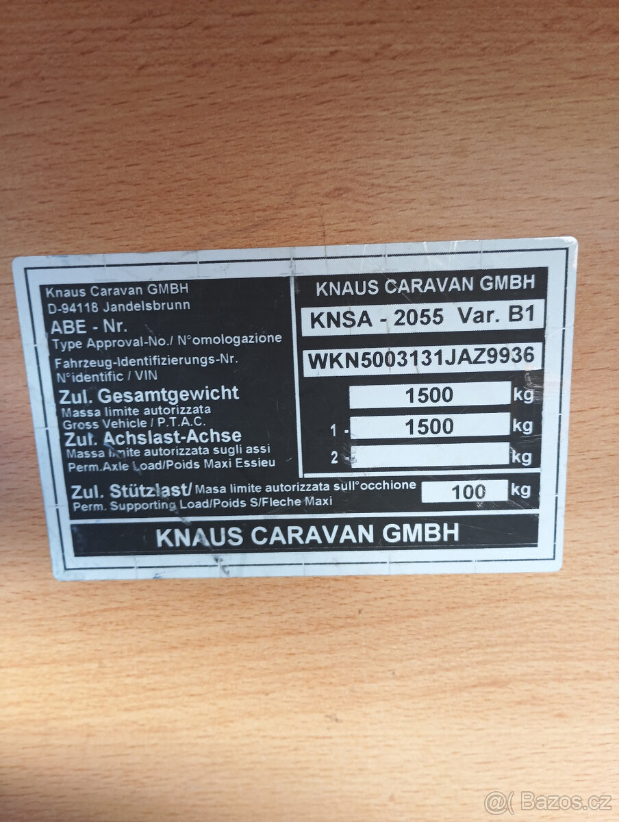 KNAUS CHEERS 500, mover, markýza, předstan - 5