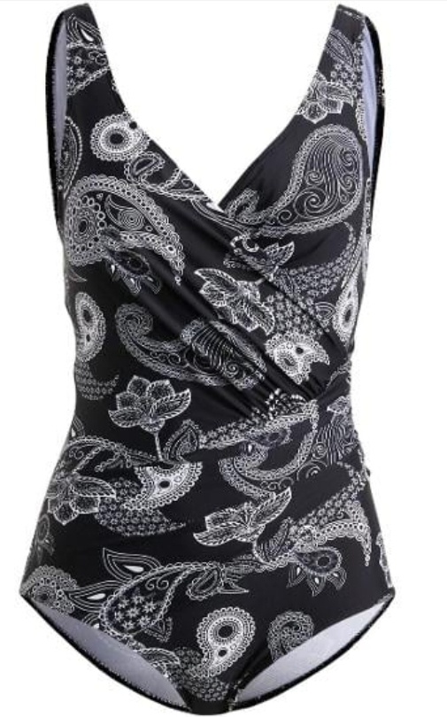 Černobílé plavky v.38 - 5