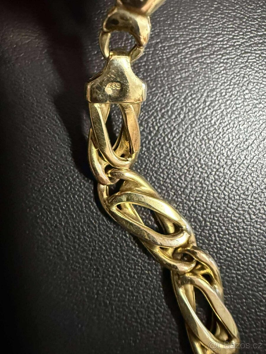 zlatý řetízek AU585/1000 27,58G - 5