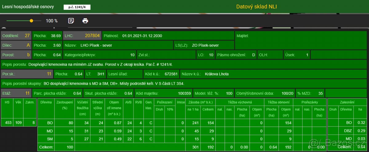 Prodám pozemky v katastrálním území Králova Lhota - 5