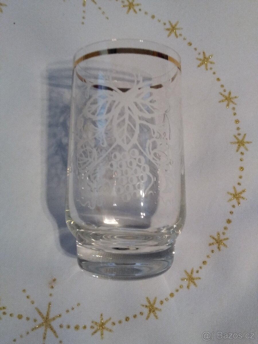 Sada skleniček, zlacený okraj - 5