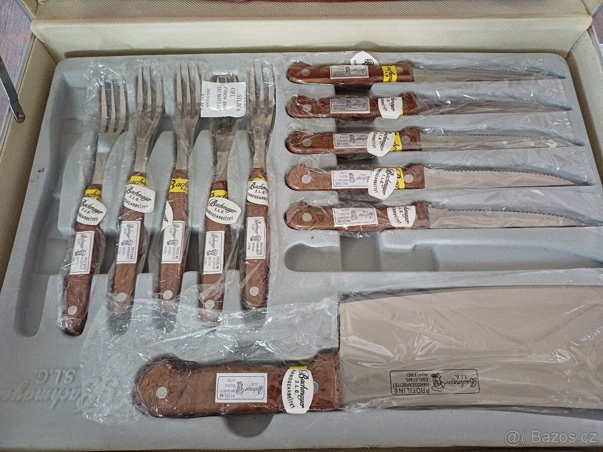 Bachmayer S.L.G. nová sada příborů, nožů, nůžek a brousku - 5