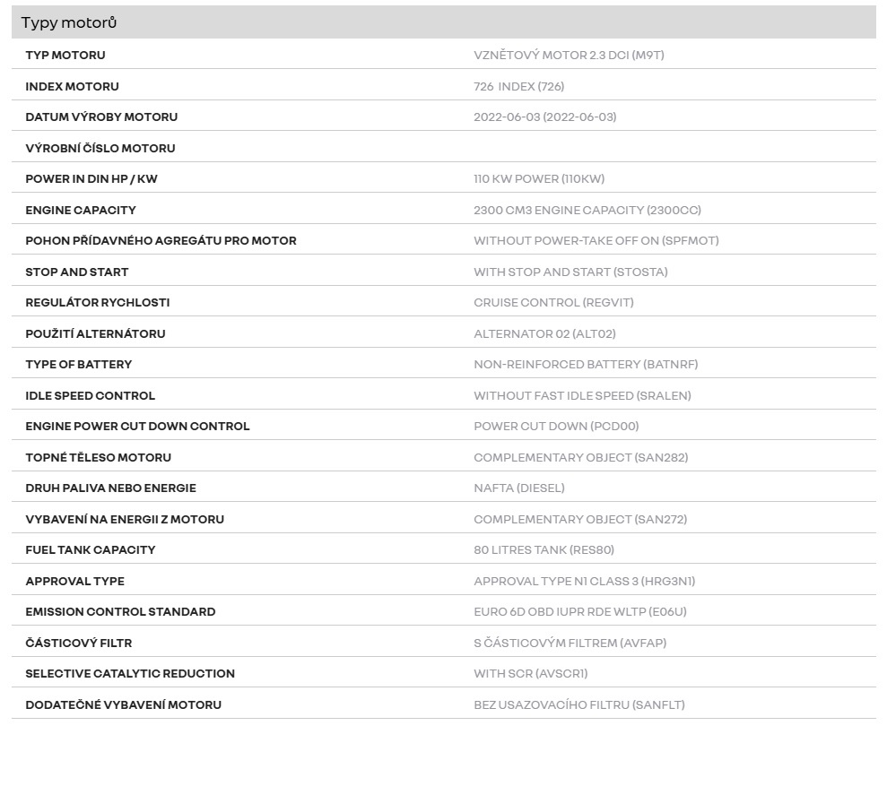 Vysokotlaké čerpadlo Renault Master - 5