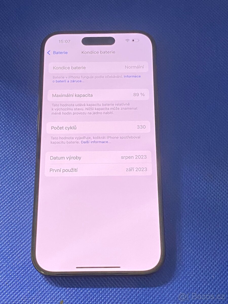 iPhone 15Pro 256GB Blue Titanium - 5
