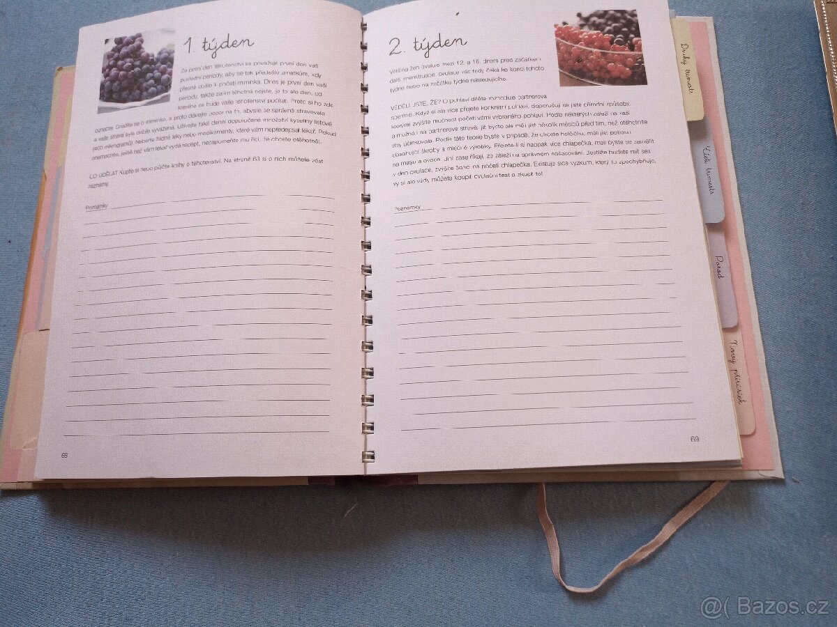 Masivní kovový rámeček + kniha Deník mého děťátka - 5