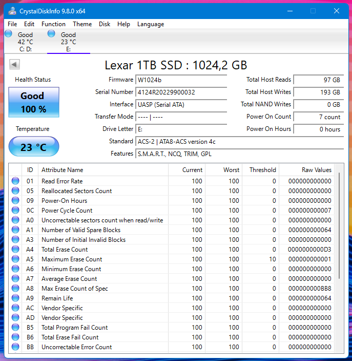 Externí SSD disk 1TB Lexar SL600 - 5