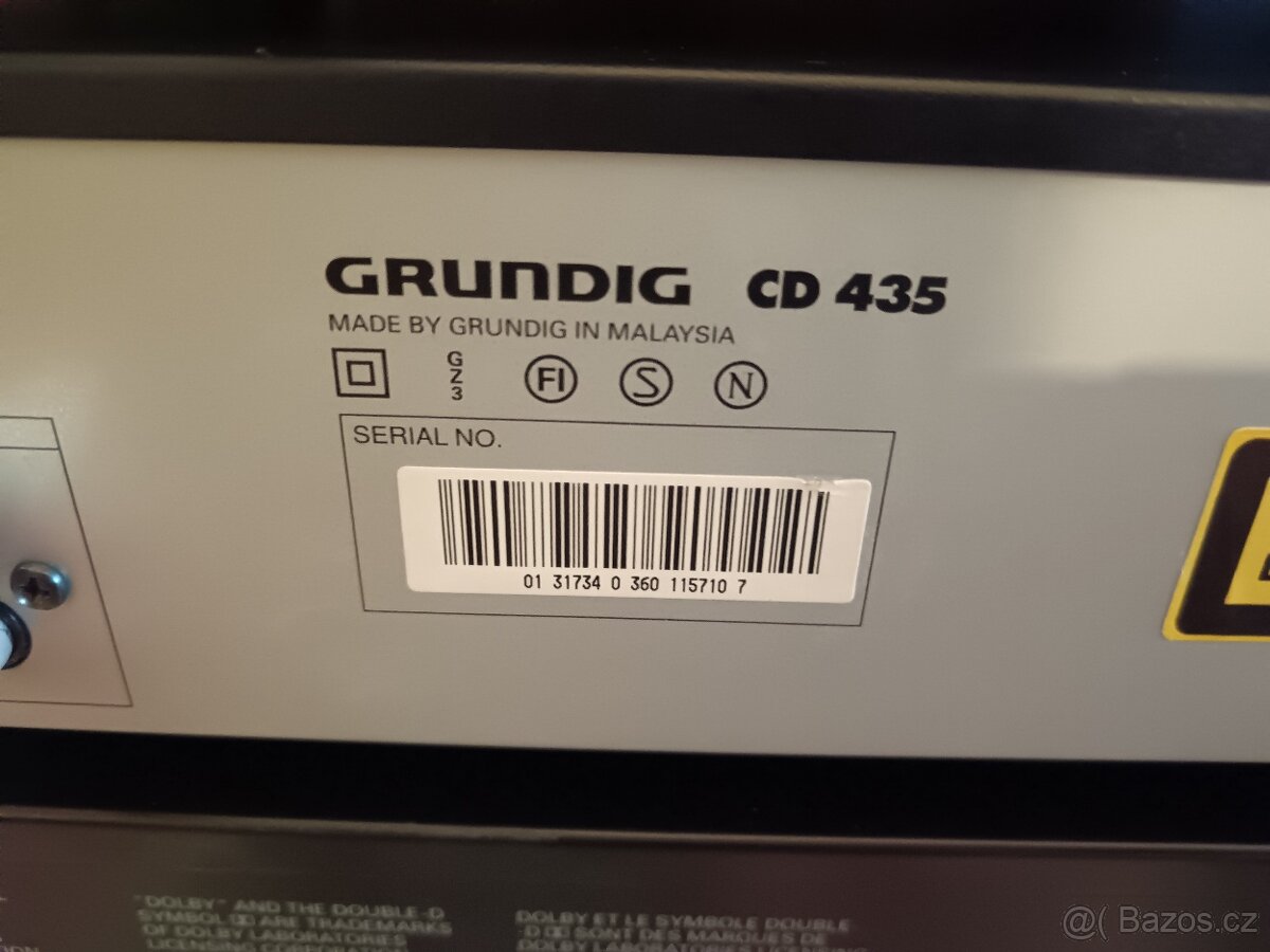Grundig CD,Tuner,Tape deck,Zesilovač+2xdálkový ovladač - 5