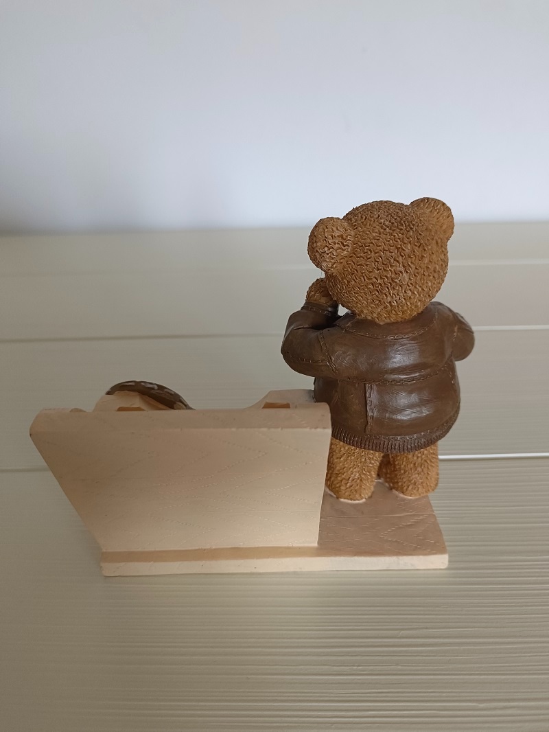 Keramický stojánek s medvídkem - 5