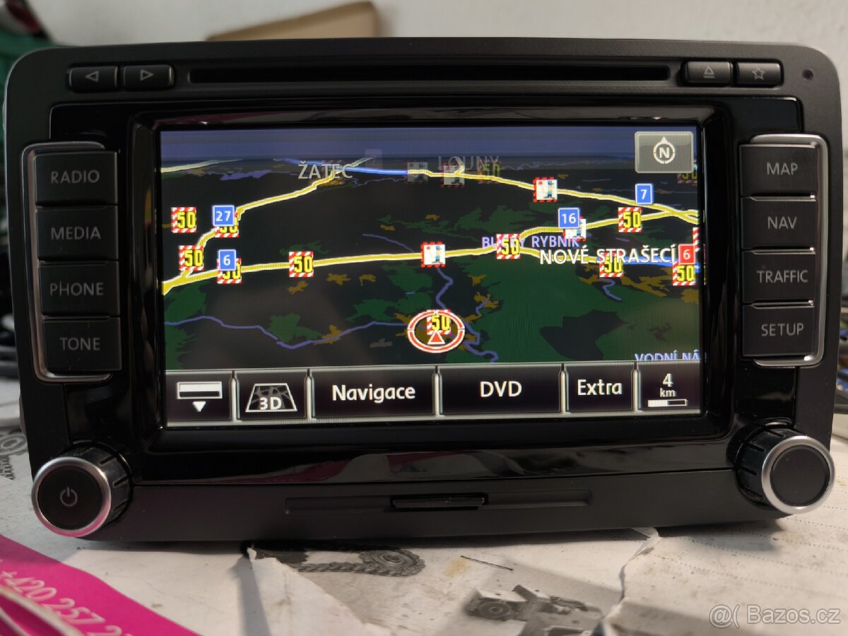 VW RNS510 3C8035686B LED SSD DAB aktualizované - 5