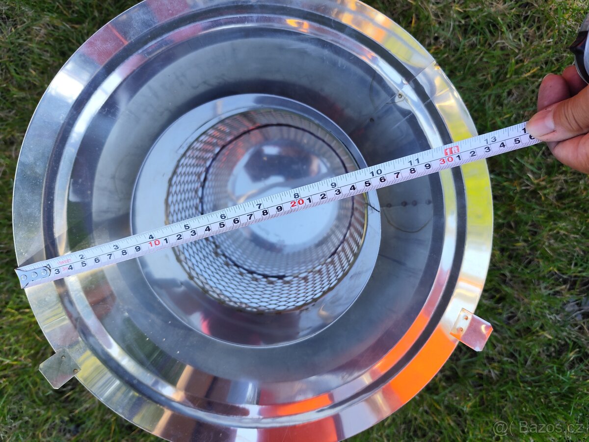 Komínová nerezová stříška s lapačem jisker - 5