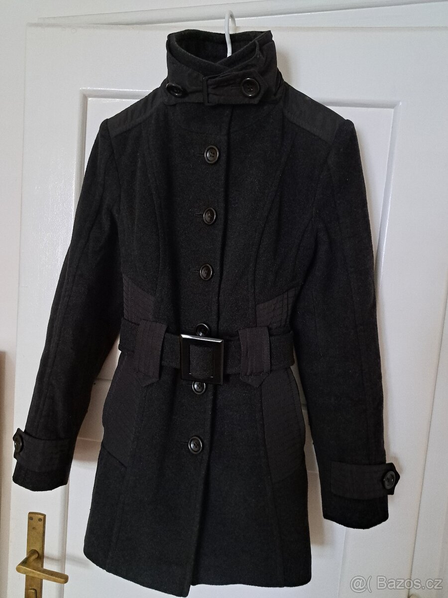 Dámský černý kabát Texhal vel. 38 - 5
