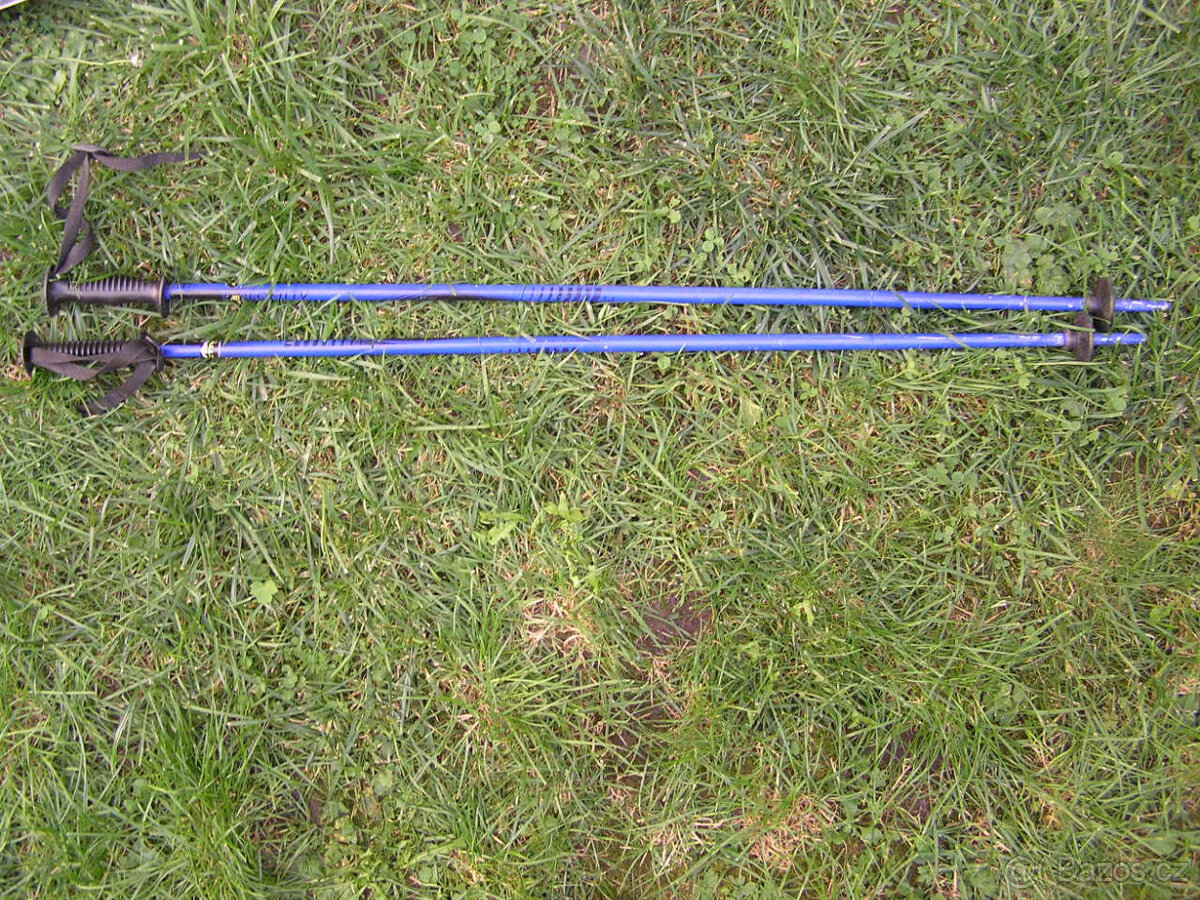 Lyžařský komplet : lyže 118 cm + hůlky + boty + helma - 5