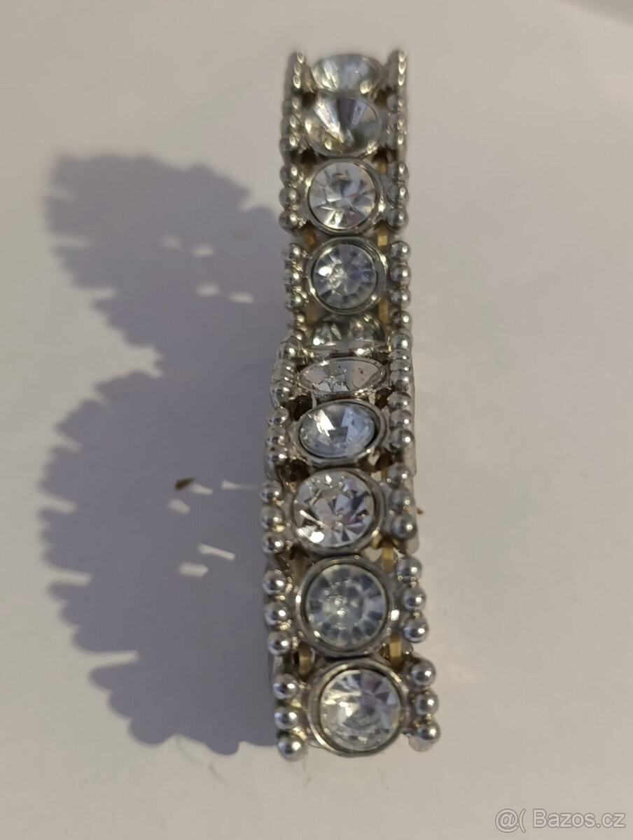 3x starý náramek -štras. - 5