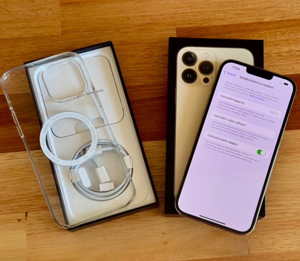 iPhone 13 Pro Gold BATERIE 100% TOP - 5