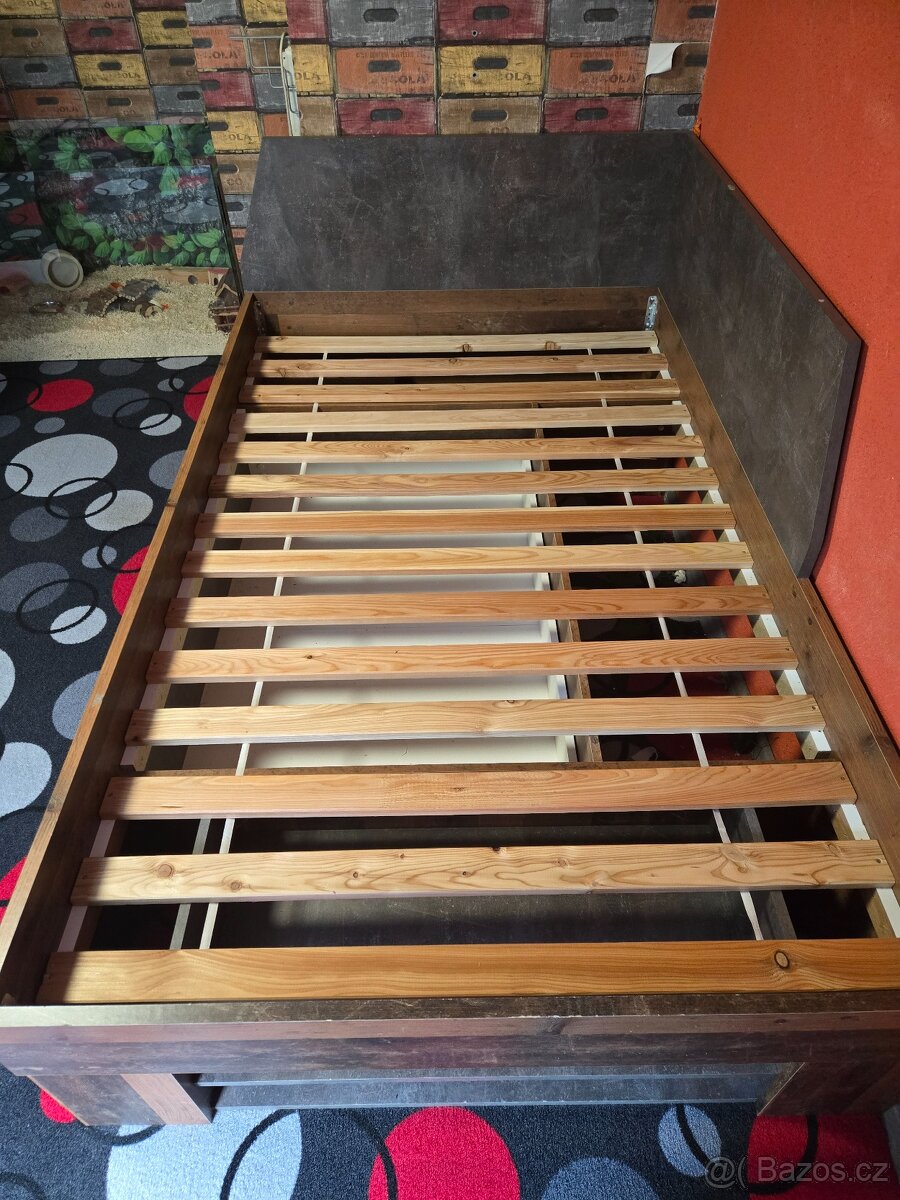 Postel 2000x1200mm včetně spodních šuplíků - 5