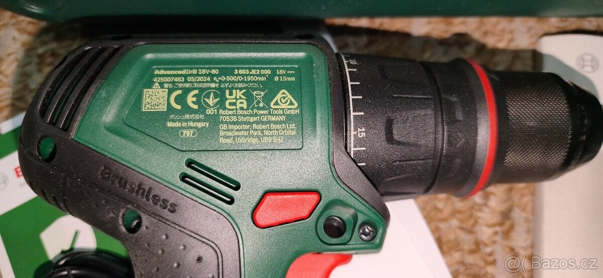 Vrtací šroubovák BOSCH AdvancedDrill 18V-80 QuickSnap - 5