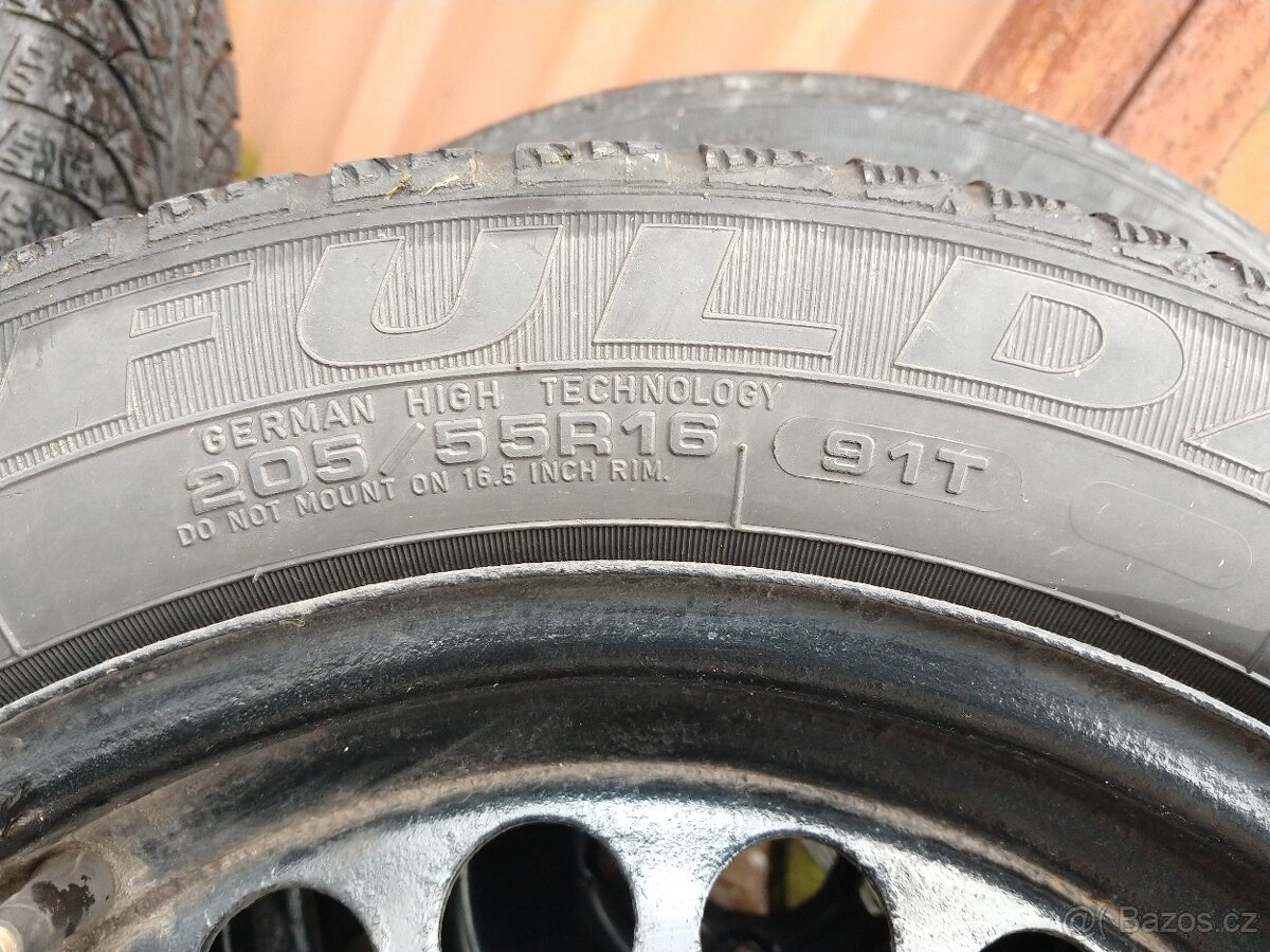 Zimní plechová sada mercedes 16" + nové šrouby - 5