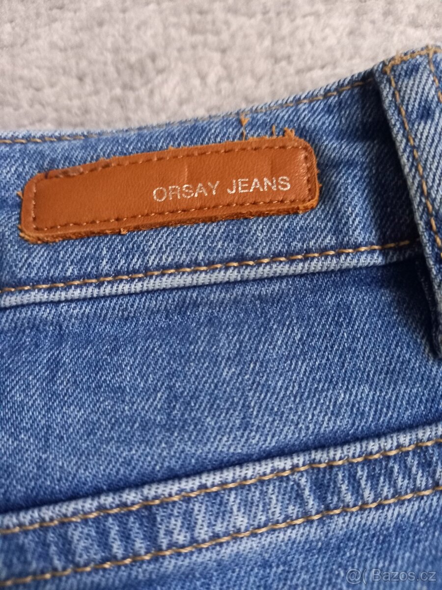 Džínová minisukně s pruhy Orsay S / 36 / 8 - 5