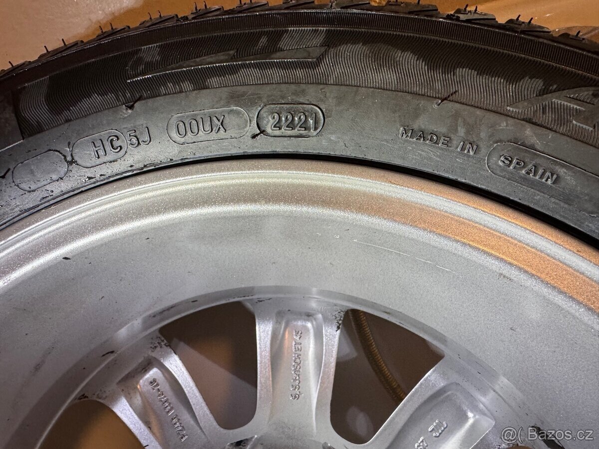 Michelin Alpin A4 zimni Nove 185/60 R15 + alu disky - 5