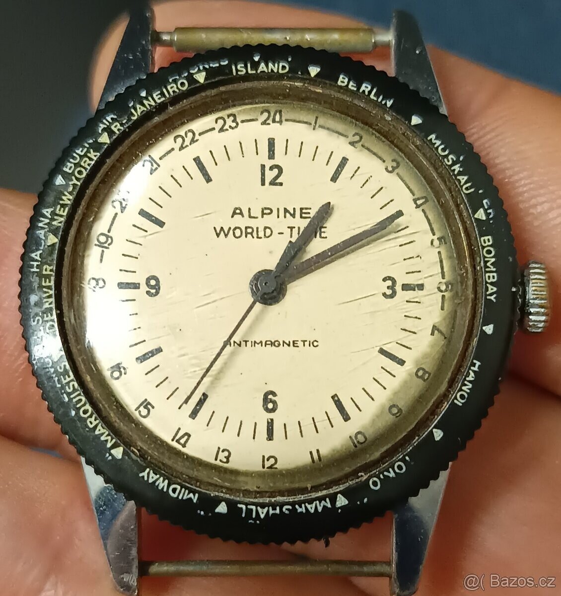 Prodám mechanické hodinky UMF RUHLA ALPINE WORLD TIME 👍👍👍 - 5