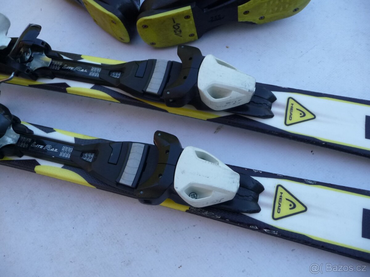 345. Detske lyže HEAD - 117cm + boty FISCHER 35 eu SET - 5