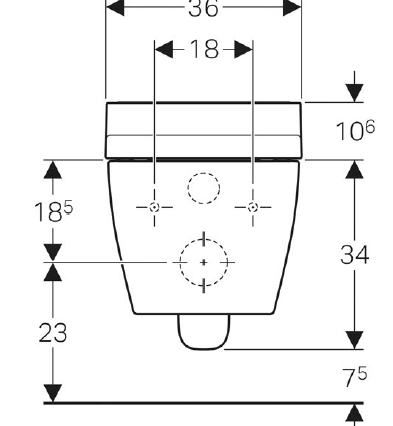 Bidetovací WC Geberit Tuma Comfort - 5