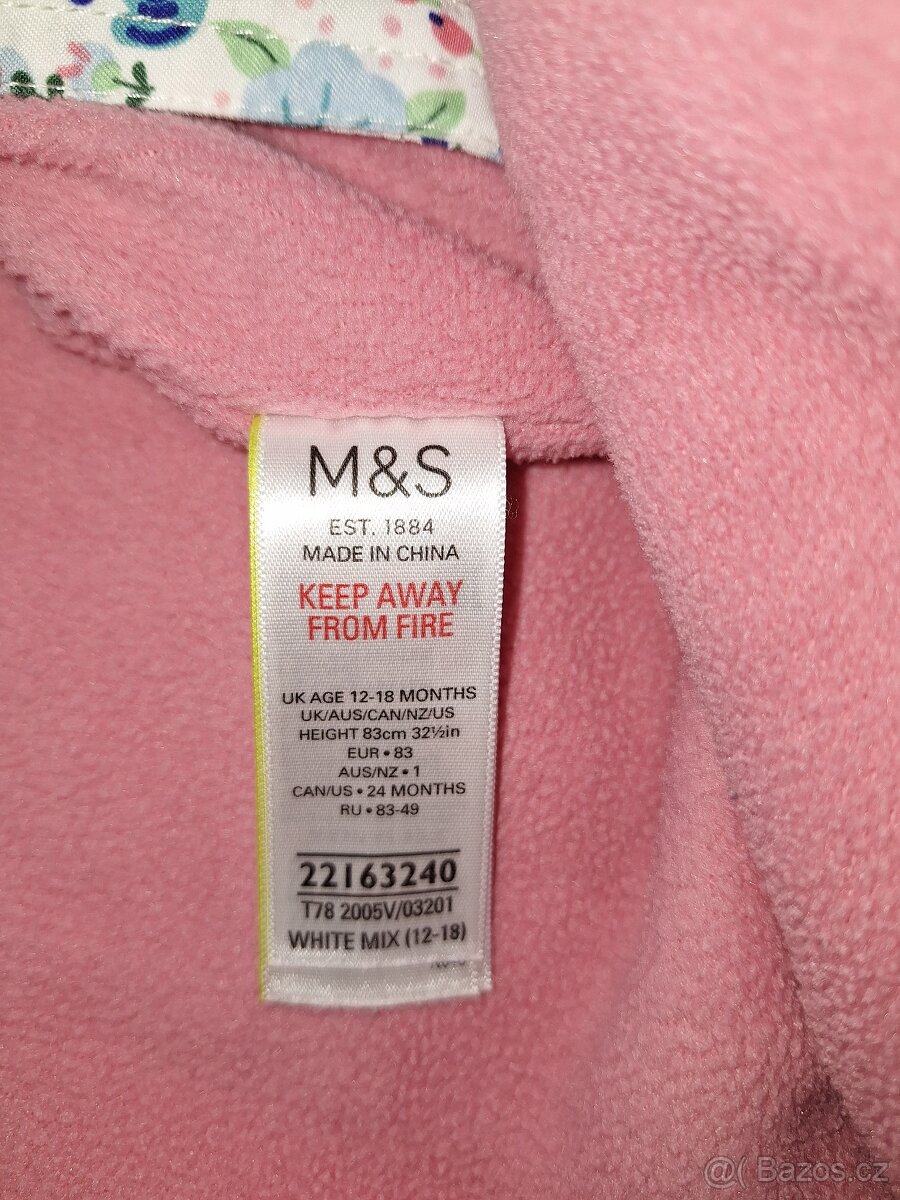 Zimní kombinéza Marks And Spencer 12-18 měsíců - 5
