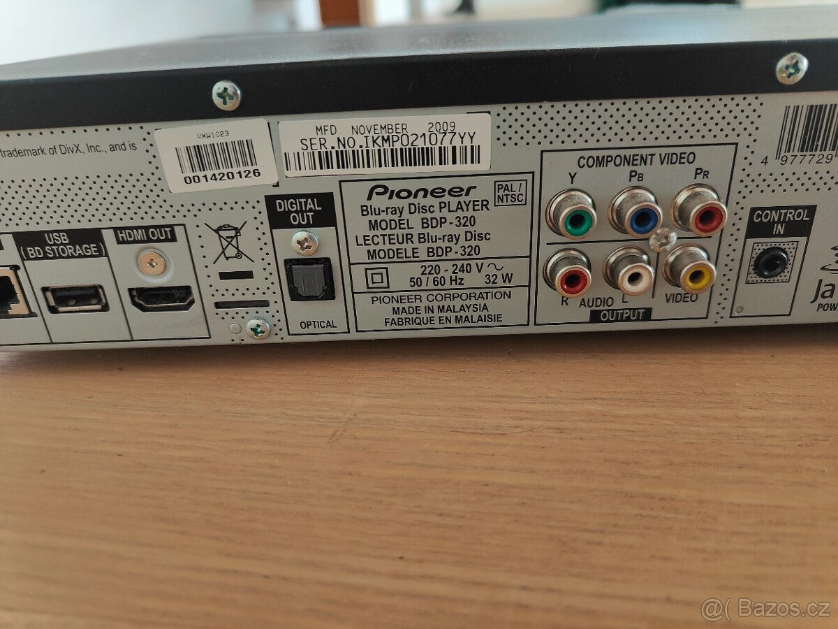 Blu-Ray přehrávač PIONEER BDP-320 - 5