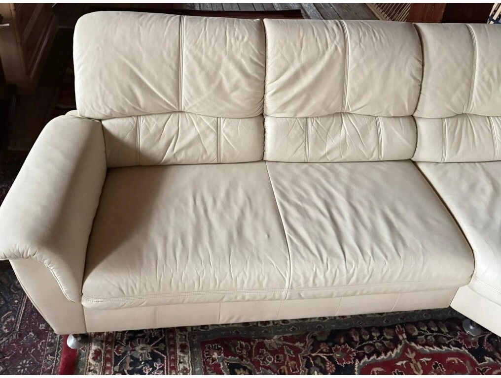 Rohová kožená sedací souprava, 3302 - 5