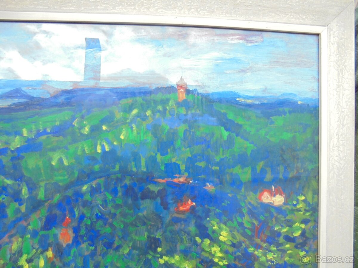 OBRAZ OLEJ NA KARTONU-KARLOVY VARY - 5