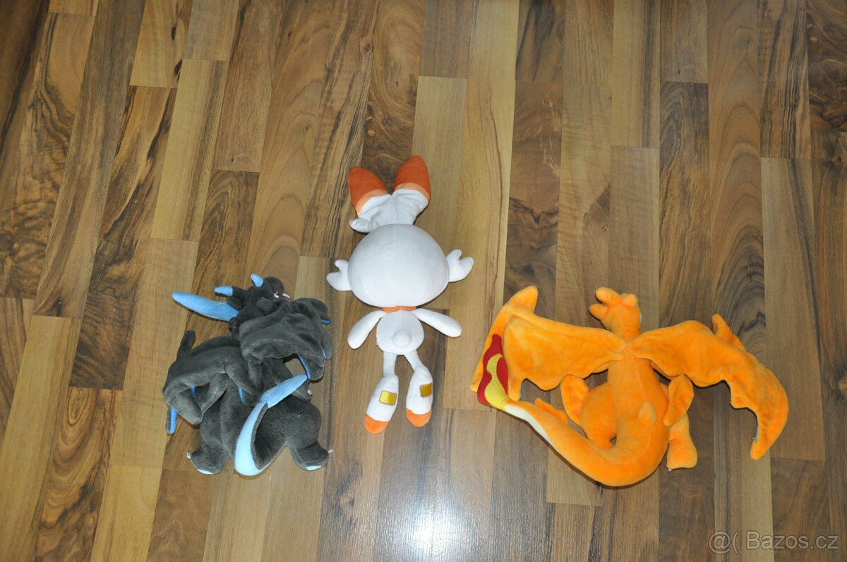 Pokémon, Mega Charizard, Scorbunny, plyšové postavy - 5