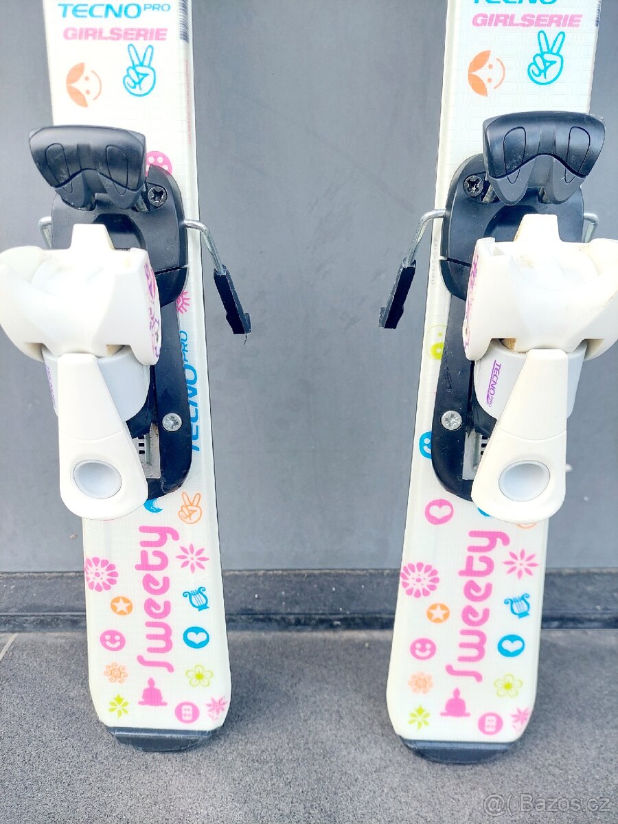 Lyže TECNO PRO, 90 cm + lyžáky + přilba - 5
