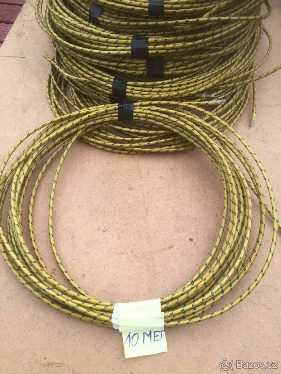 Opletane auto káble na veteráni original nové 2,5 prierez - 5