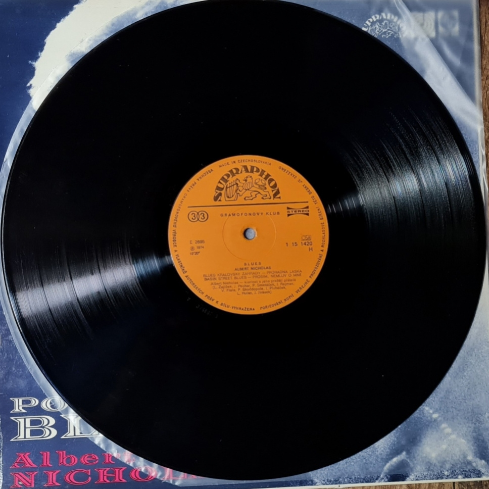 Albert Nicholas – Poslední Blues 1975 LP, VG+ / VYPRANÁ - 5